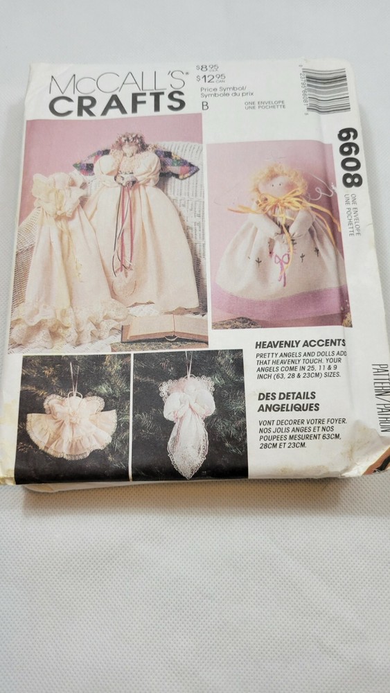 Vintage Kneeling Corner Pillowcase & Angle Doll Sewing Craft Patterns Uncut