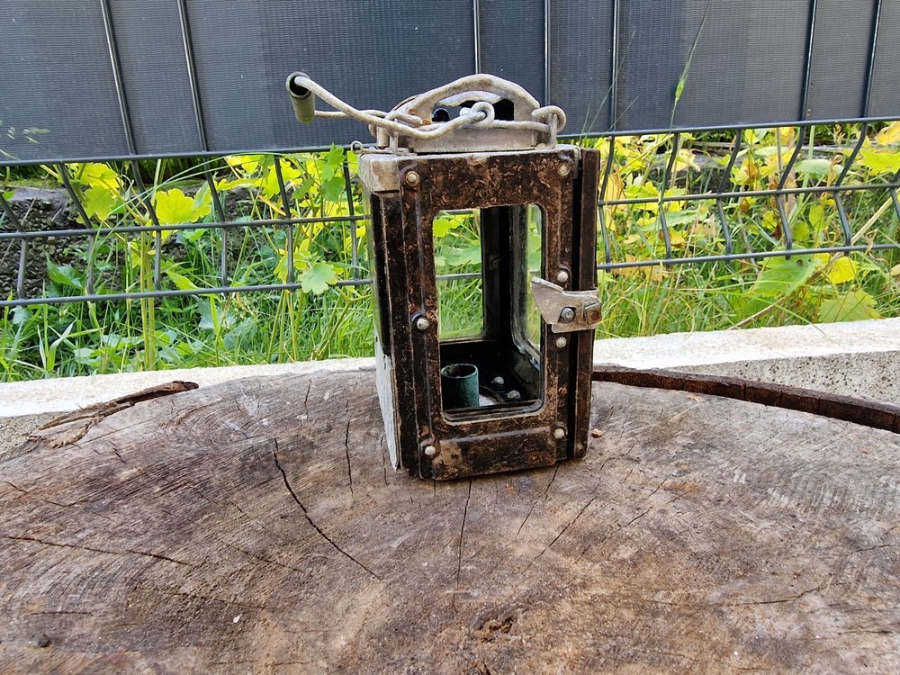 WW2 Original German Carbide Bakelite Lantern From The German Bunker.