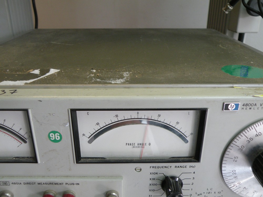 HP 4800A Vector Impedance Meter w/ 4801A Direct Measurement Plug-In