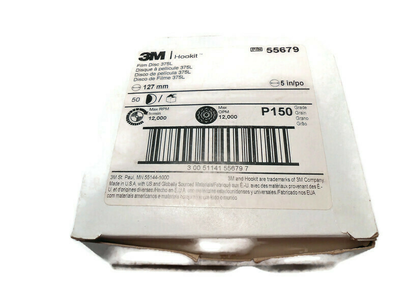 3M 55679 5" Hookit Disc 150 Grit 50/Box