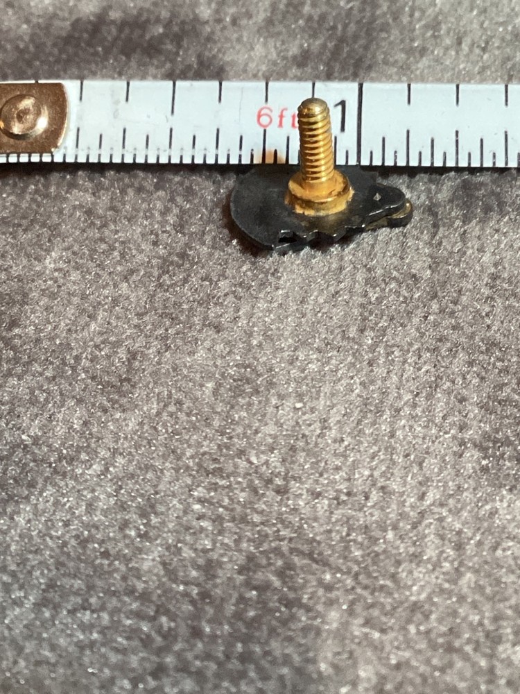 VINTAGE FREEMASON MASONIC SQUARE & COMPASS LAPEL PIN w/ Threaded Post