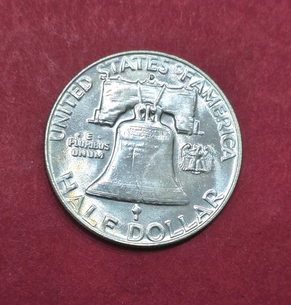 1954-D Franklin Half Dollar Nice Toning, MS Condition.