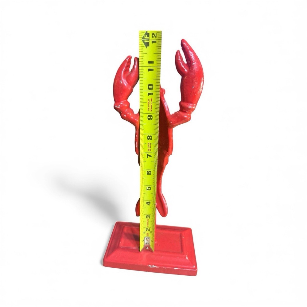 Cast Iron Lobster on Metal Base