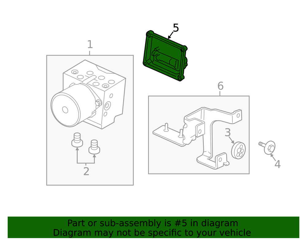 Genuine GM Trailer Brake Control Module Assembly 20791897