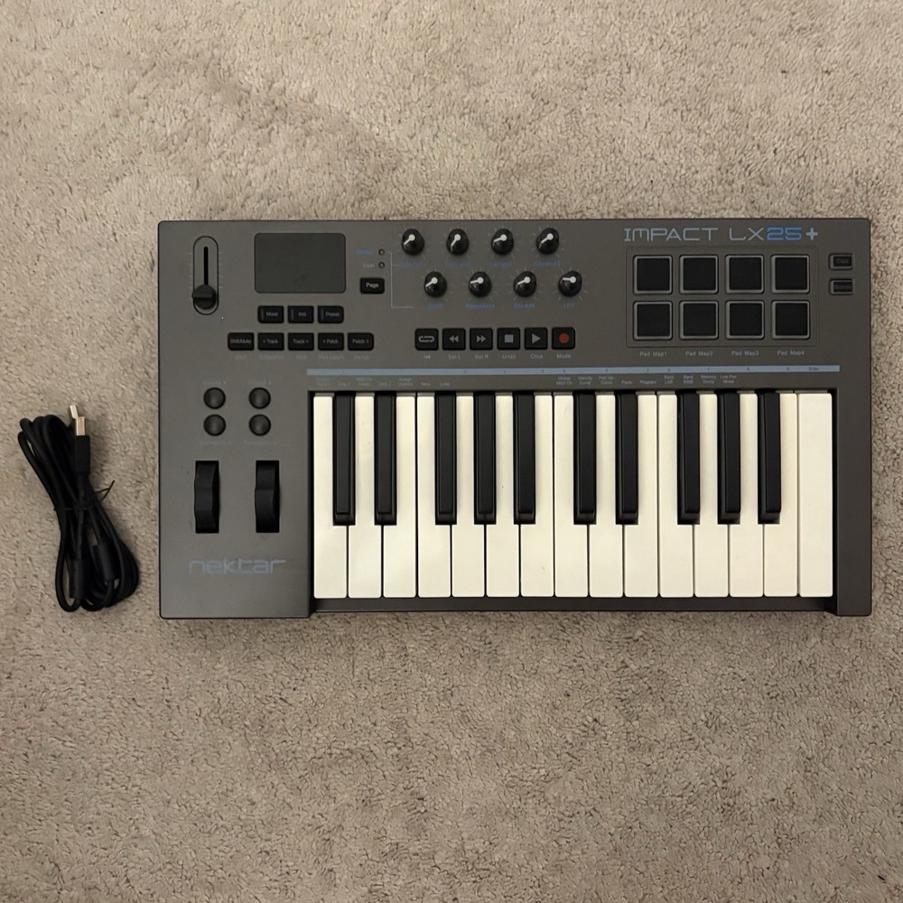 Nektar Impact LX25+ - USB MIDI Controller Keyboard with Nektar DAW Integration