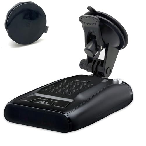 Universal Suction Cup Mount for Radar Detectors - Compatible with iRadar & Cobra