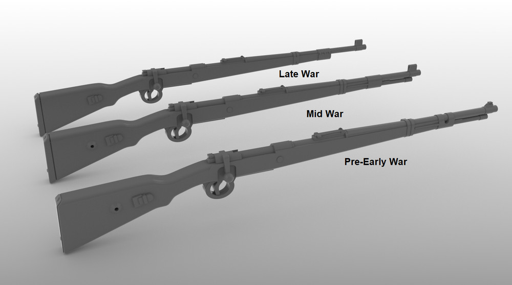 1/16 Scale Battleground Kar 98k Rifle - Mid War