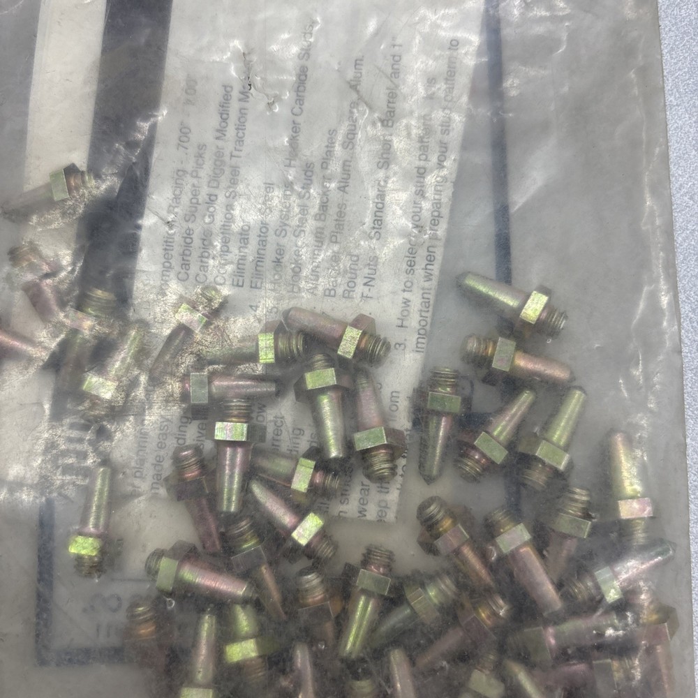 NOS WOODY'S SNOWMOBILE TRACK STUDS 48PC STUD ONLY
