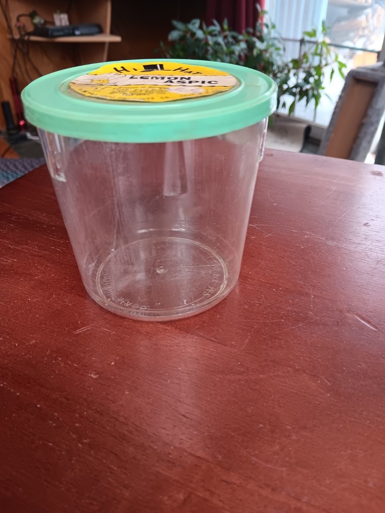 HI HAT LEMON ASPIC CONTAINER EMPTY (1821)