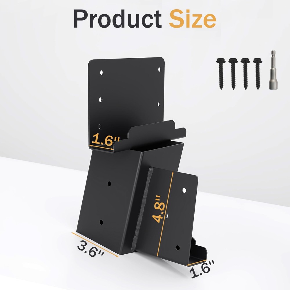 Deer Blind Brackets 4 Pcs – Heavy Duty Black Deer Stand Brackets 4x4 for Elevate