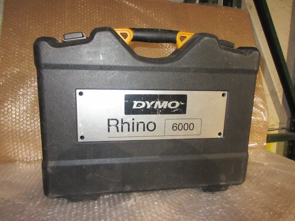 Dymo Rhino 6000 Industrial Label Maker w/ Batt Case