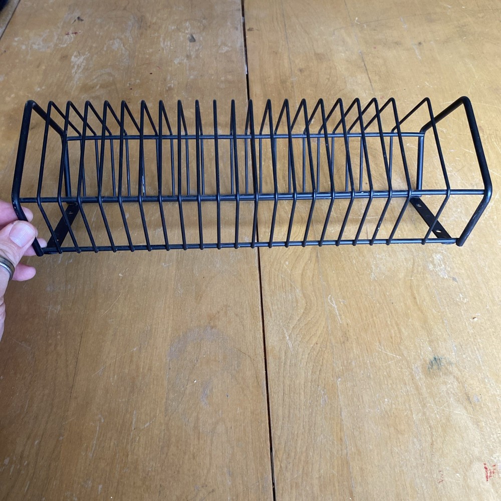 Atlantic Storage 24 CD Storage Rack Black Metal Wire Tower