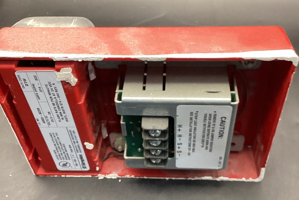 SIMPLEX 4903-9236 FIRE ALARM HORN STROBE SPEAKER RED