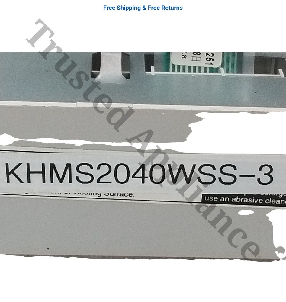 Whirlpool Microwave Control Panel Console W10276423 SILVER