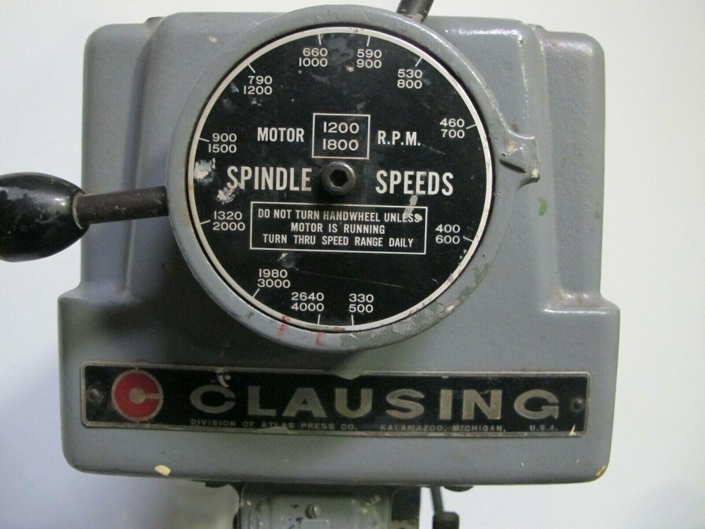 15" Clausing Model 16VC-1 Drill Press Variable Speed Made in USA