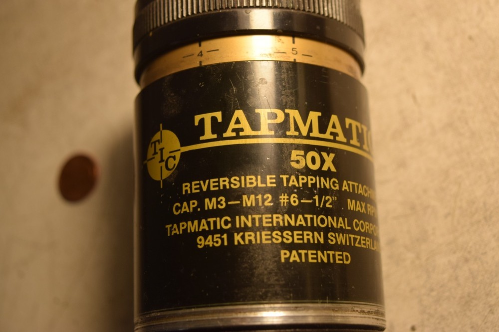 Tapmatic 50X Reversible Tapping Attachment M3-M12 #6-1/2"