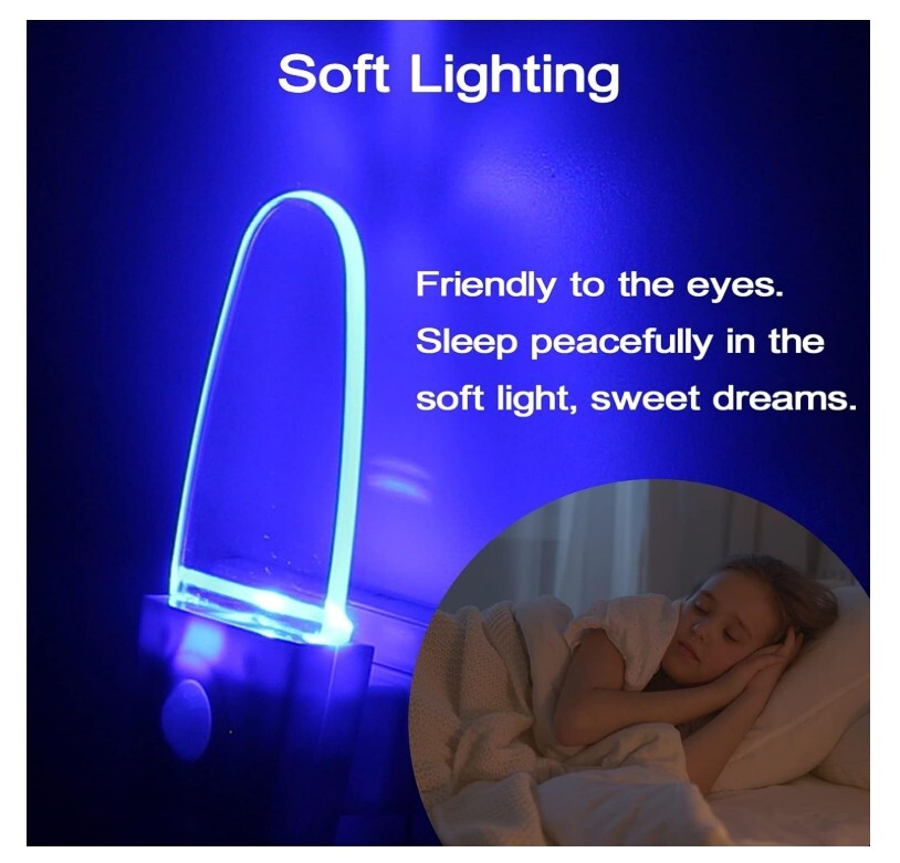Motion Sensor Night Light 2 Pack, 0.5W Plug in Motion Activated LED Night Lights