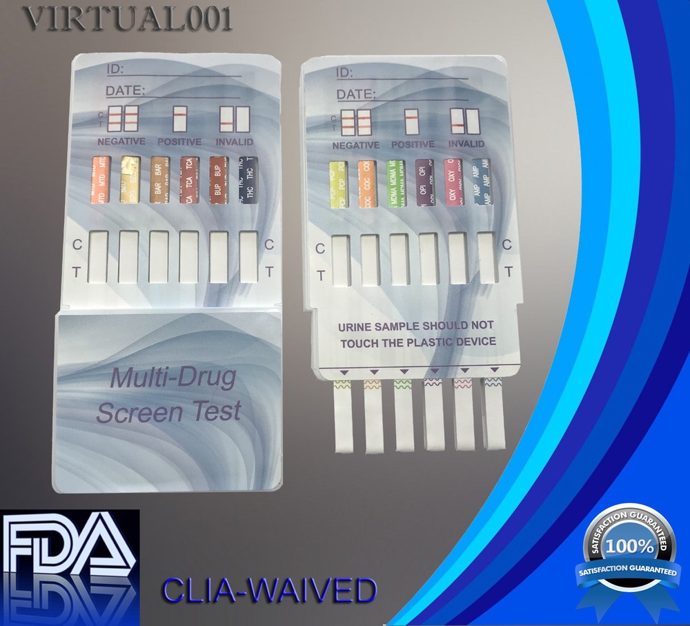 (100 Pack) 12 Panel Urine Multi-Drug Test, CLIA waived