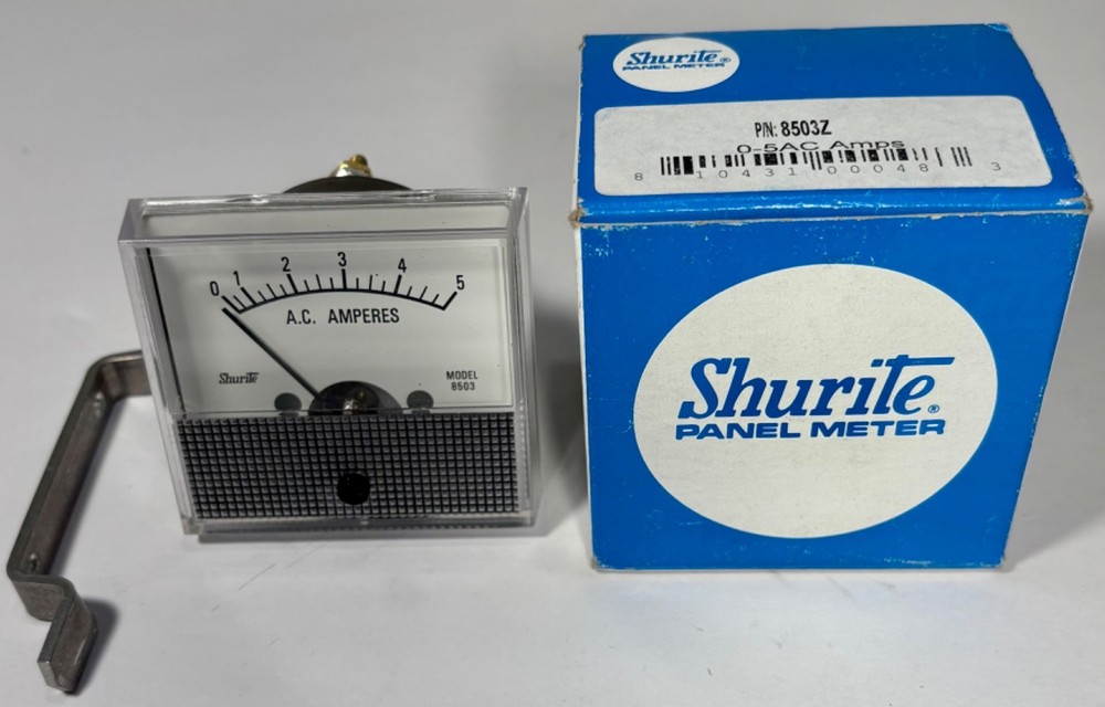 Shurite 8503Z Panel Meter 0-5AC Amps