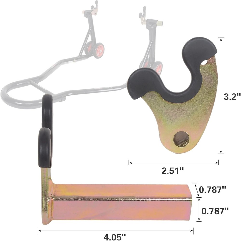 Iron Motorcycle Rear Wheel Stand with Enhanced Stability & Protection