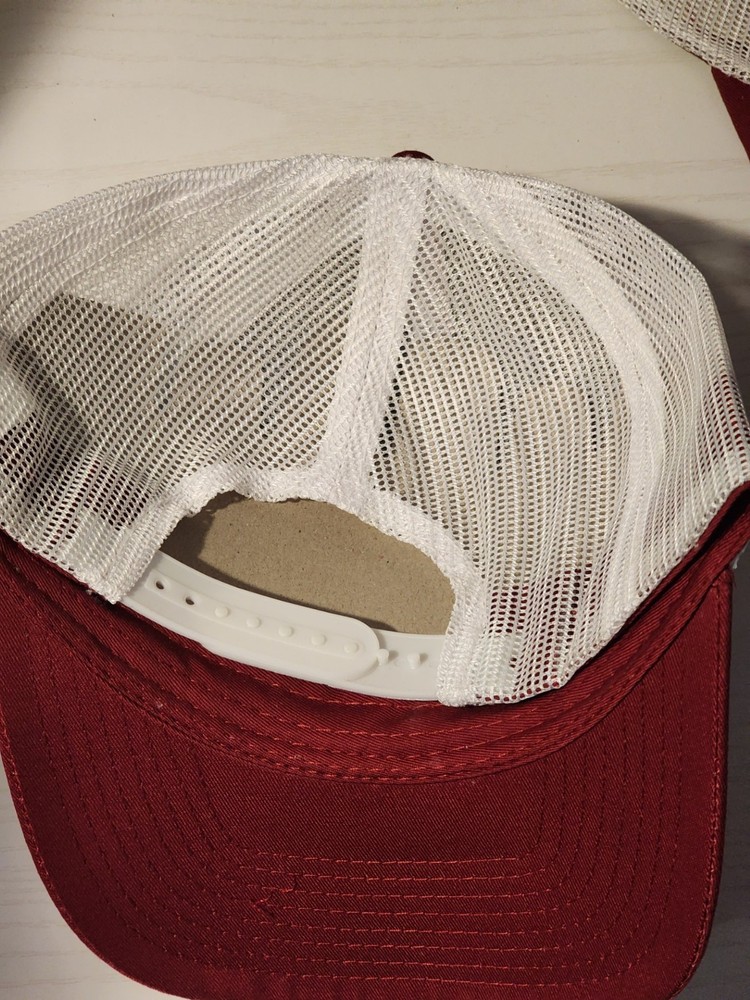 Marlboro Red White Low Profile Mesh Snapback Trucker Hat