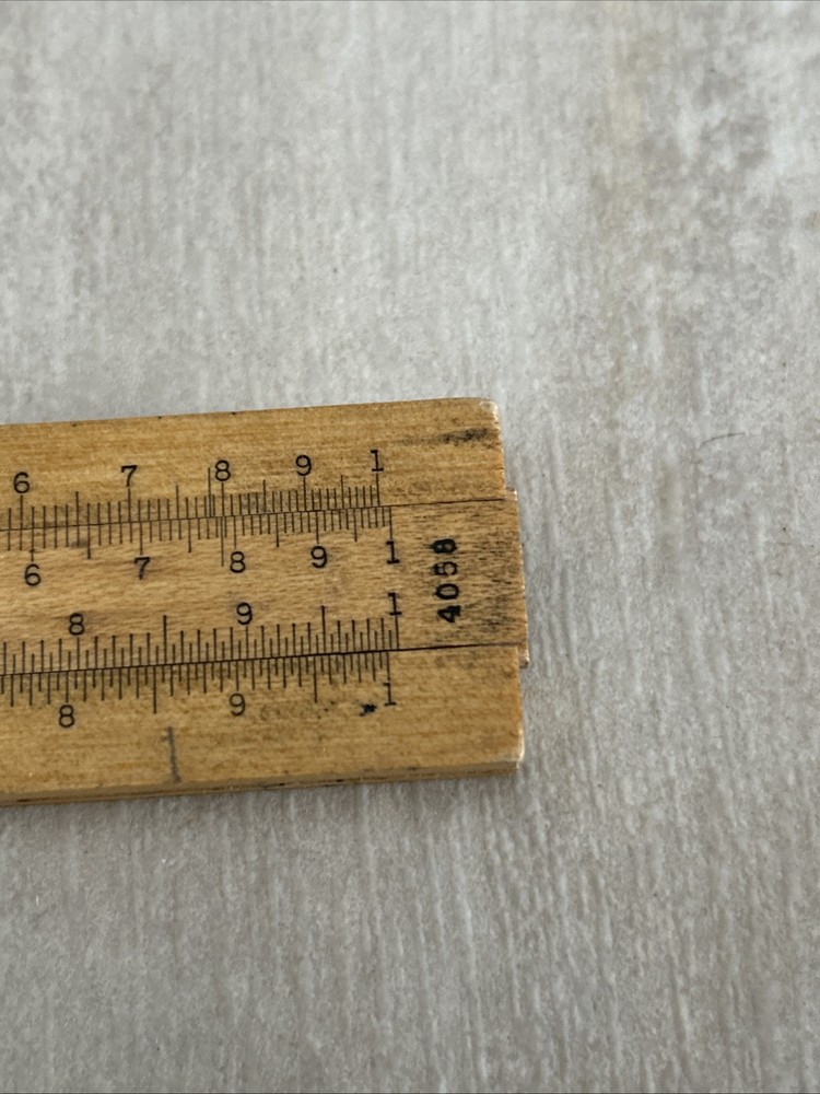 K&E Keuffel & Esser Beginner's Slide Rule N4058W Original Packaging.