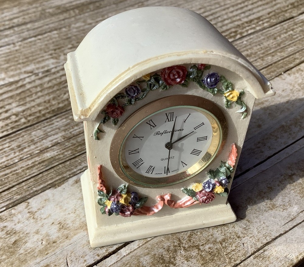 Miniature Desk Mantle Clock Quartz Reflections Collection 3”