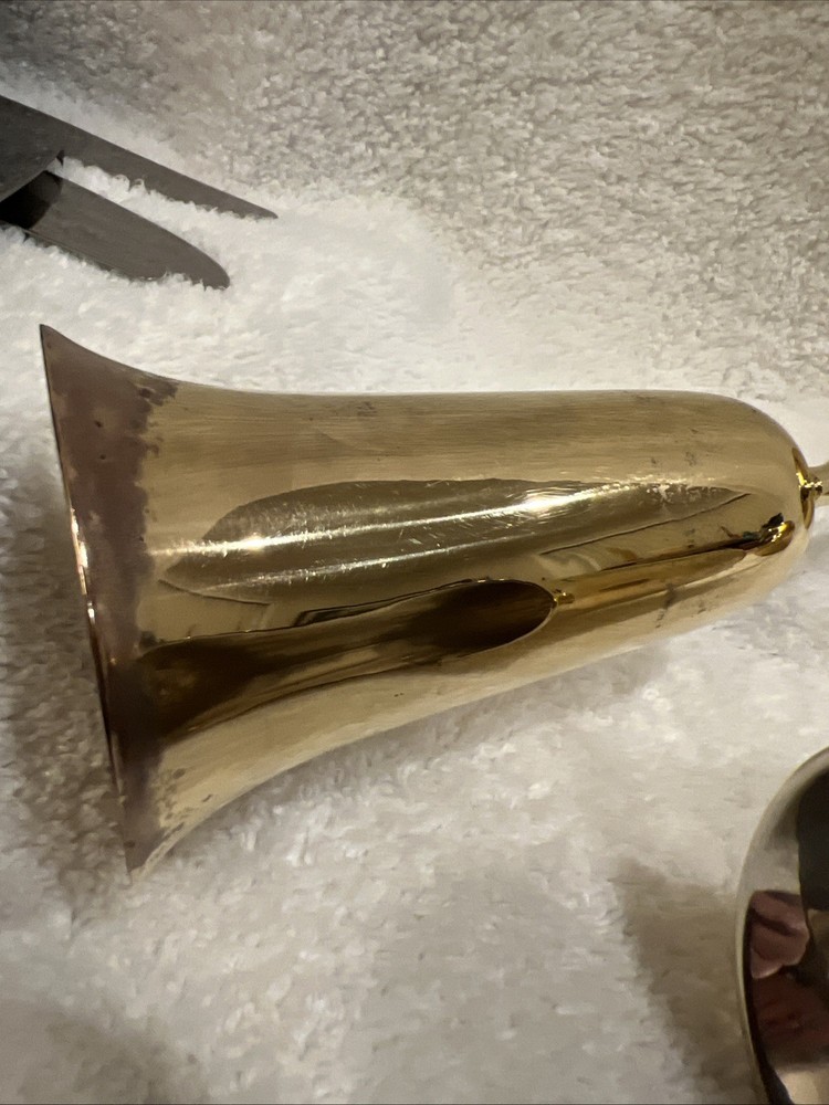 Boxed Set Gatco Solid Brass Champagne Flute Goblets