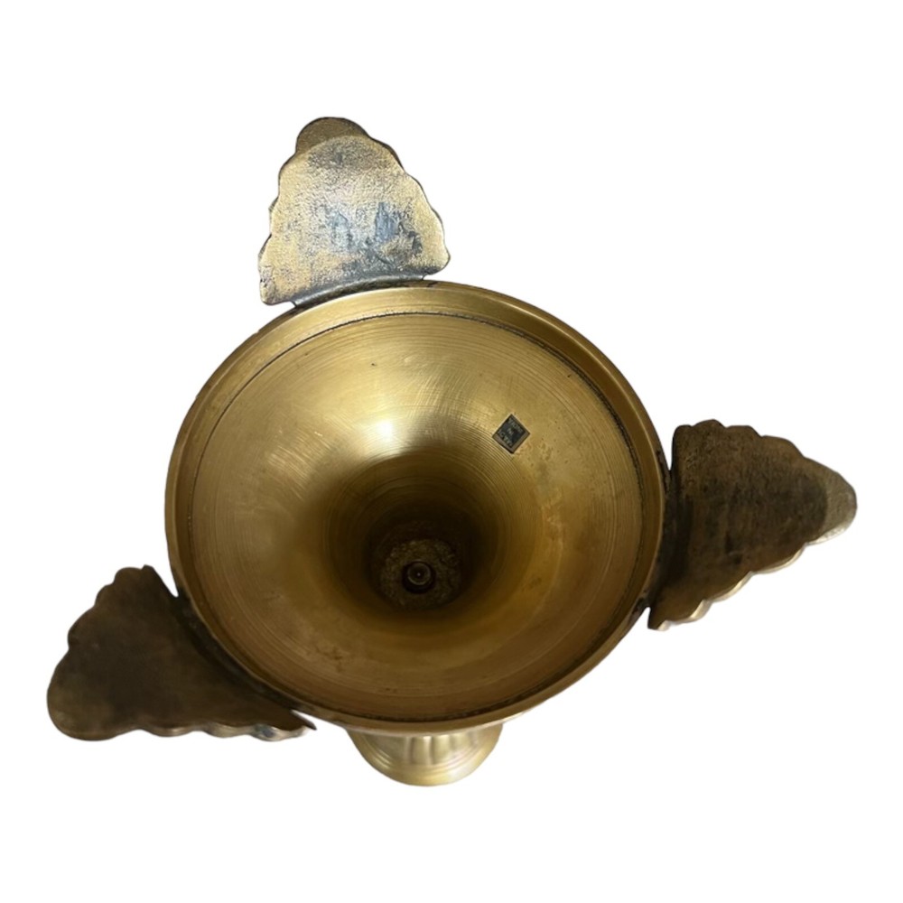 Vintage Clawfoot Brass Candlestick Holder 8” Tall