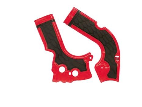 Acerbis 2686561018 X-Grip Frame Guards - Red/Black