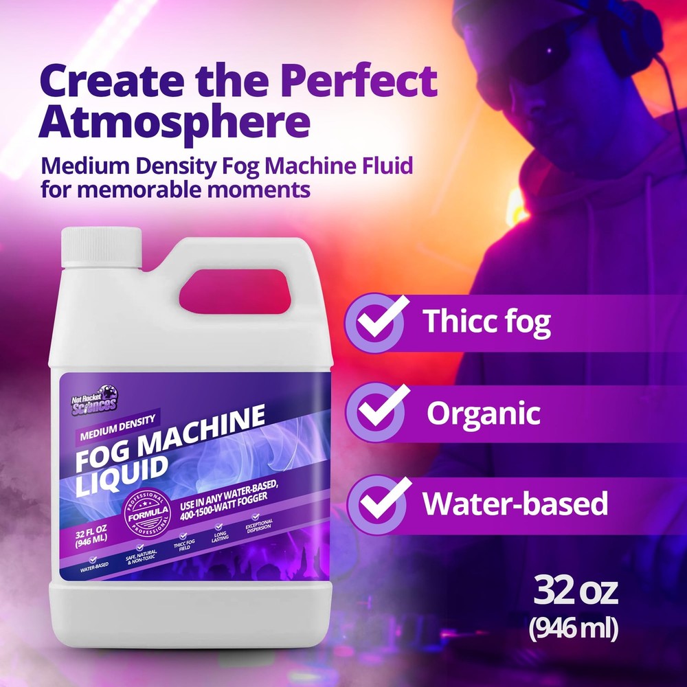 Fog Machine Liquid - 32oz Smoke Juice for 32 oz (1 Quart)