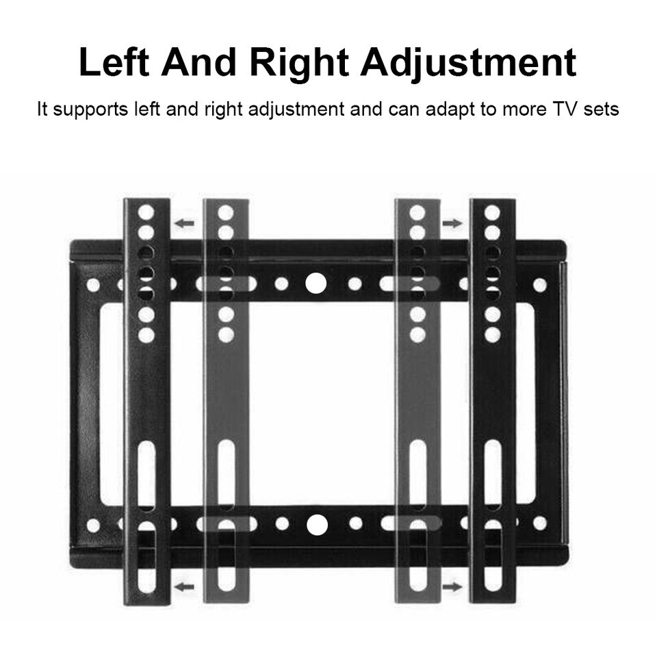 TV WALL MOUNT Fixed Full Motion BRACKET VESA（14-42“) 55lbs Loading Capacity