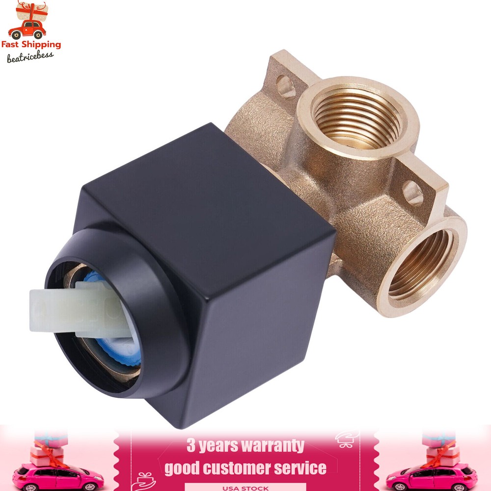 Single-function Shower Mixing Valve Wall Mount Black Shower Handle Valve Kit