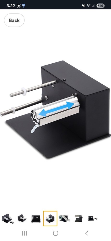 Automatic Label Rewinder Machine, 110V Speed Adjustable Automatic Label Rewinder