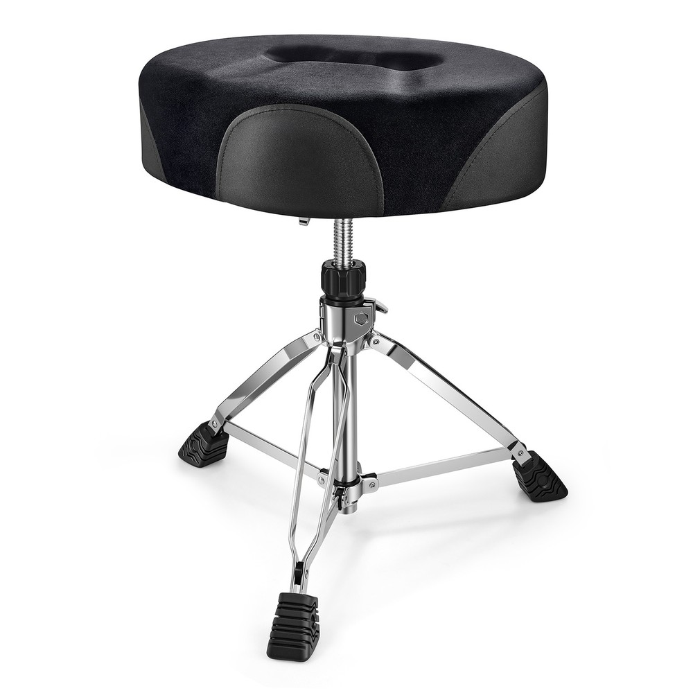 Donner Saddle Drum Throne, Drum Stool with Thickened Memory Foam Ergonomic Seat