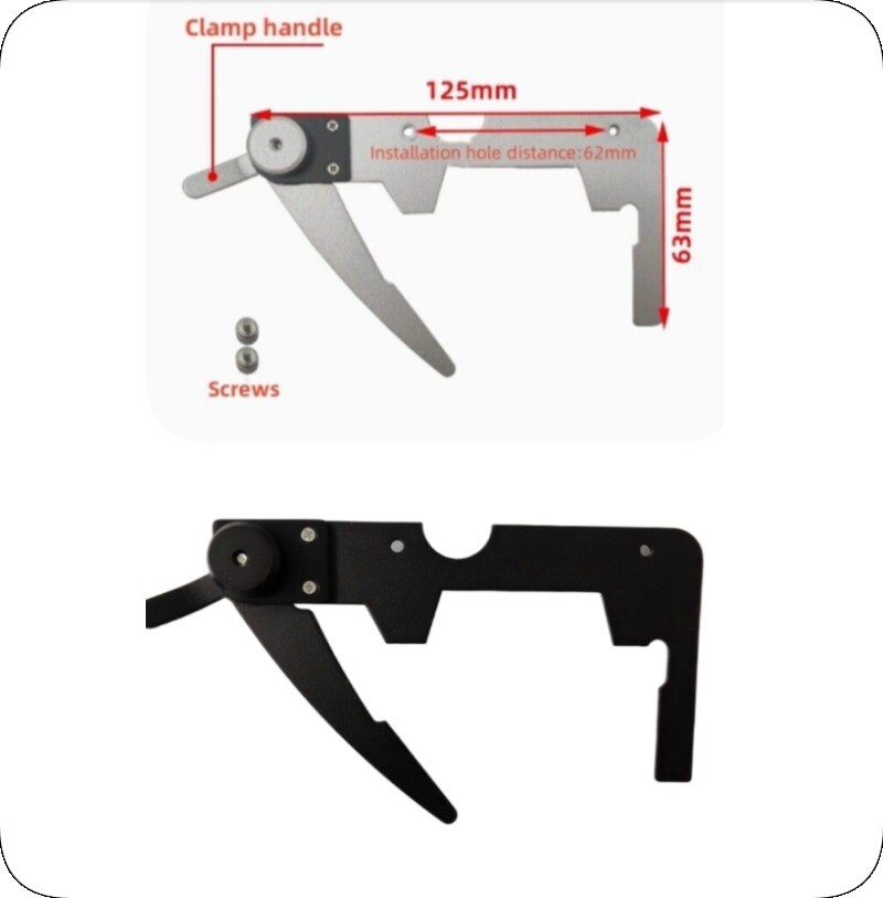 1pc 125mm Microscope Specimen Holder Double Mechanical Stage Mobile Stage Parts