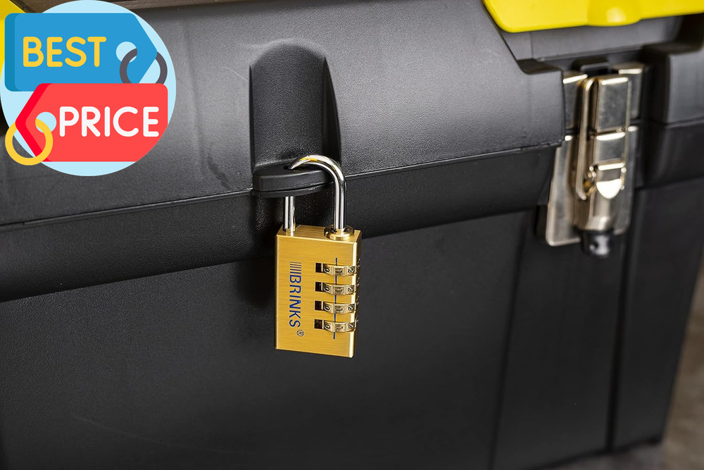 - 30Mm Solid Brass 4-Dial Resettable Padlock - Chrome Plated with Hardened Steel