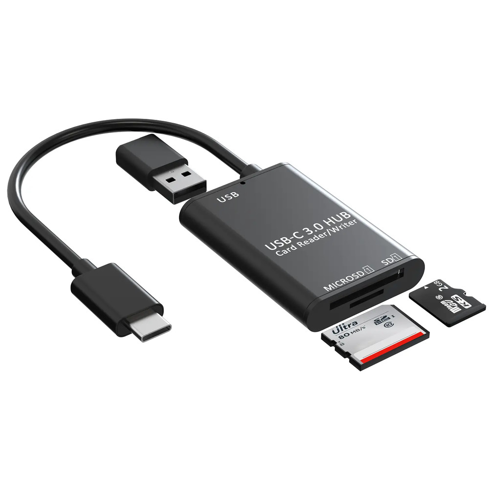 USB C to SD Card Reader Writer OTG Adapter USB 3.0 Micro SD Memory Card Reader