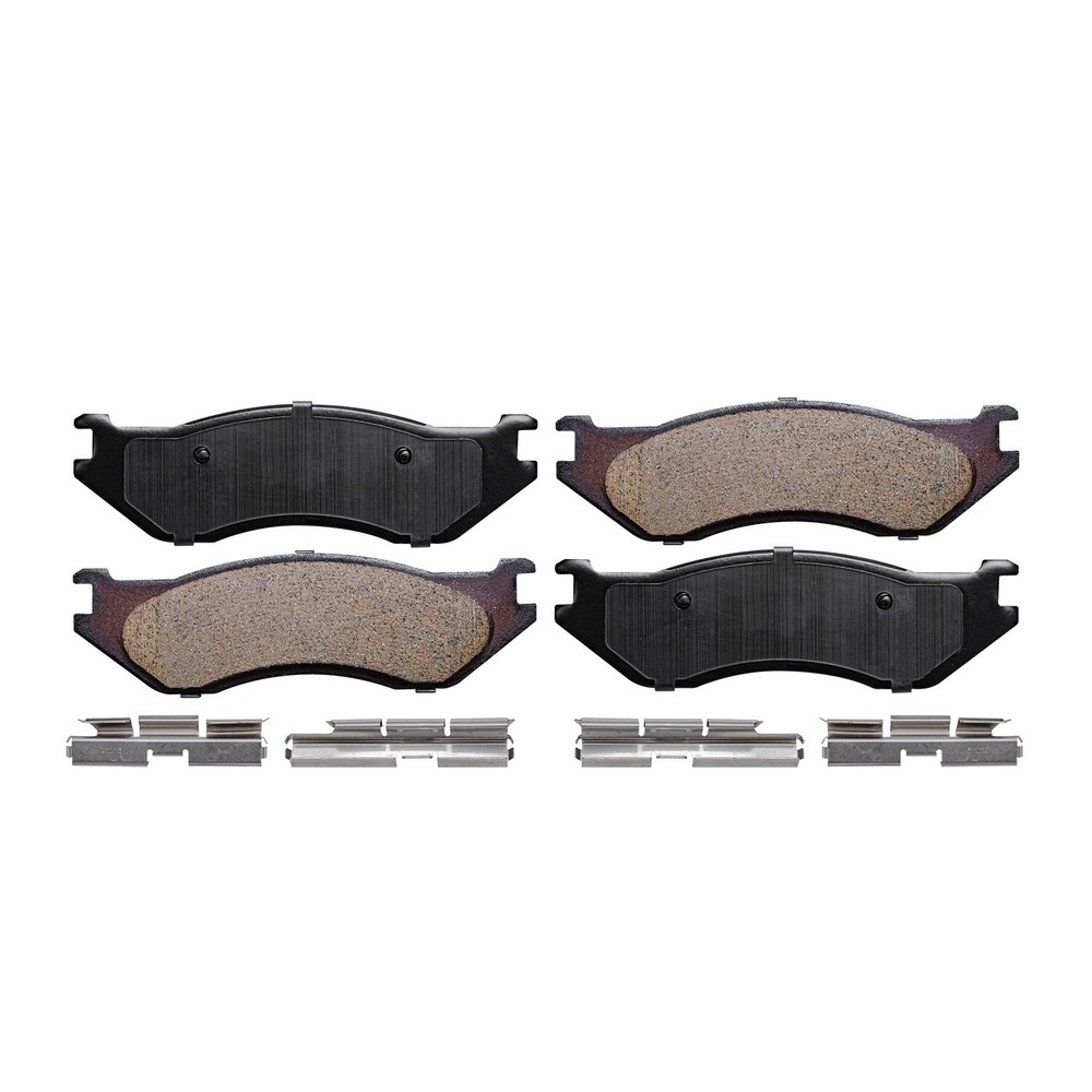 Front Ceramic Brake Pads w/Hardware for Dodge Ram 1500 Durango