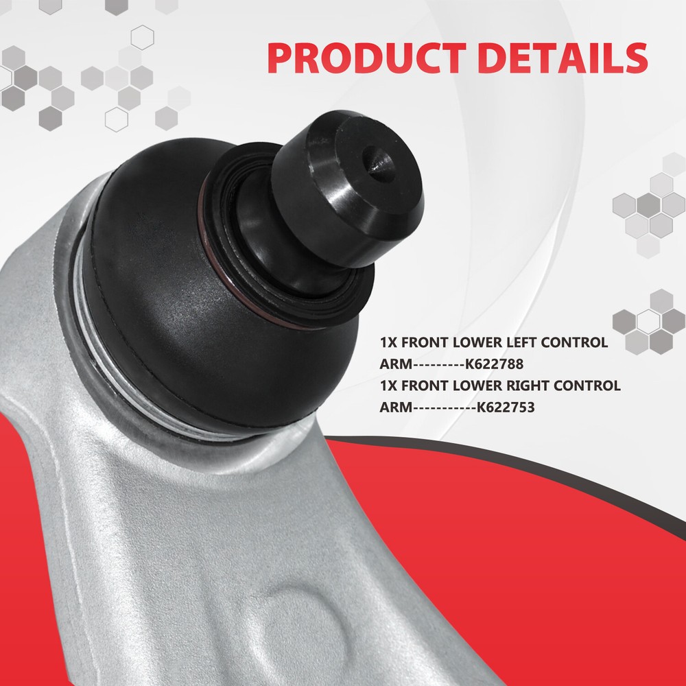 2Pcs Front Lower Control Arm Ball Joint Assembly for 2012-2018 Ford Focus C-Max