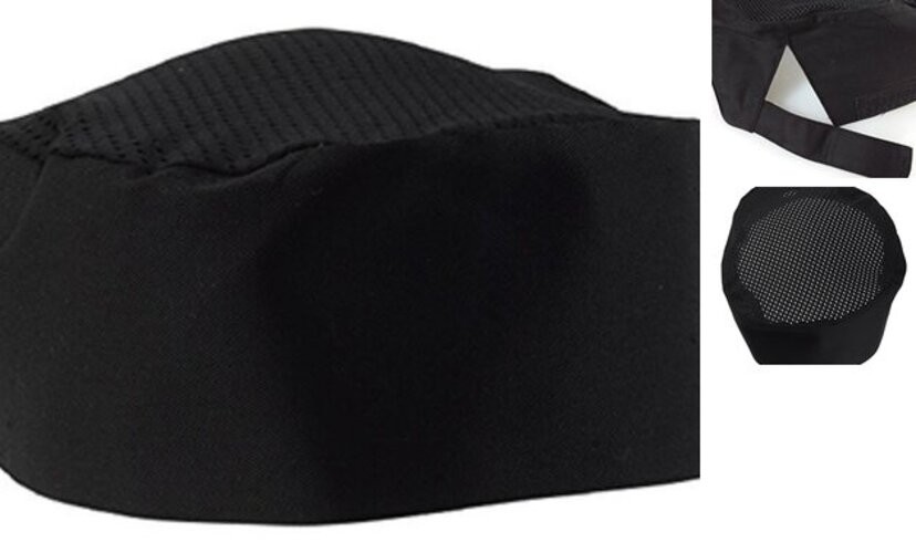 Black Chef Hat - Adjustable. One Size Fit Most () 1