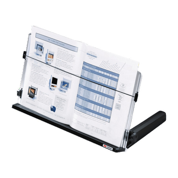 3M™ IN-LINE ADJUSTABLE DOCUMENT HOLDER - CLEAR BLACK
