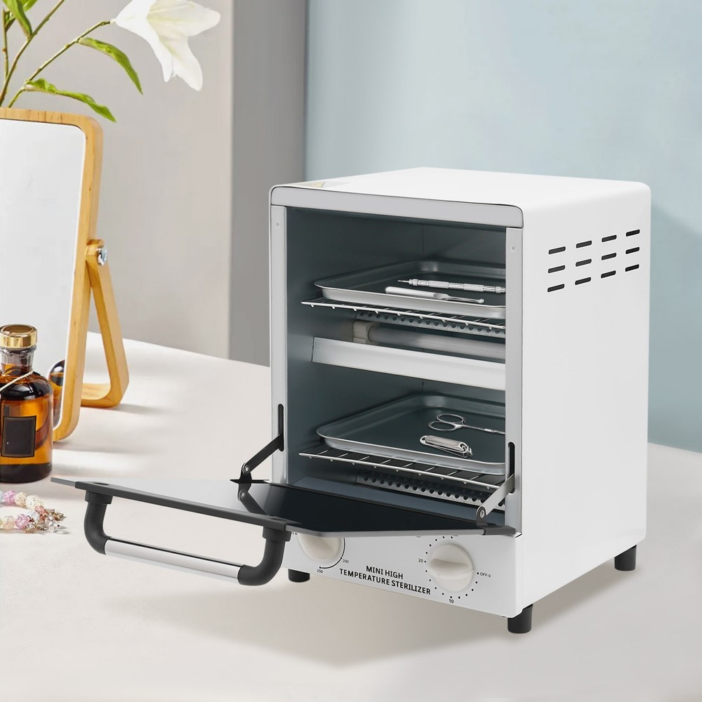 10.9QT Tabletop 1000W Multi-Function High Temperature Sterilizer Cabinet White