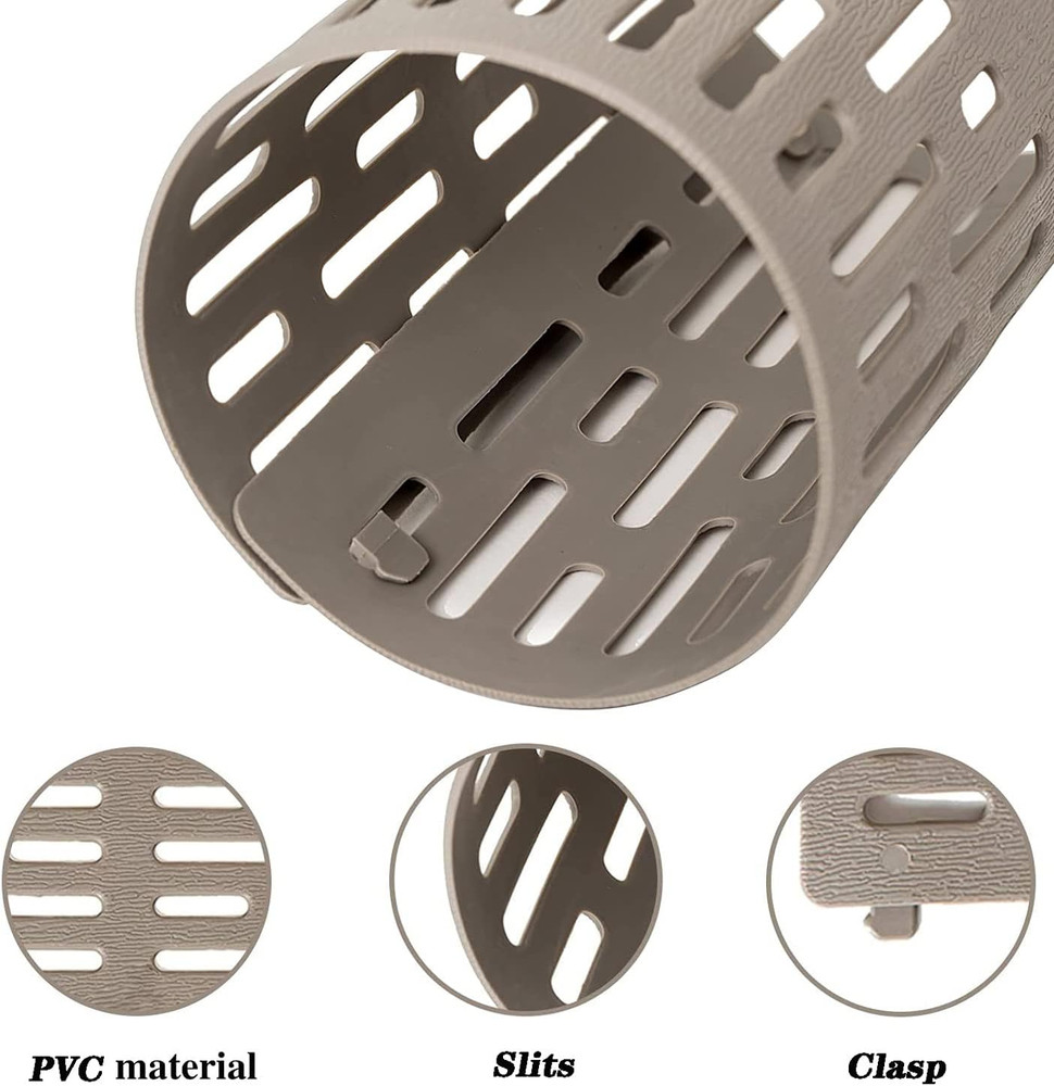 6PCS PVC Tree Trunk Protector,Resizable New Tree Protection Fence Sapling Guard