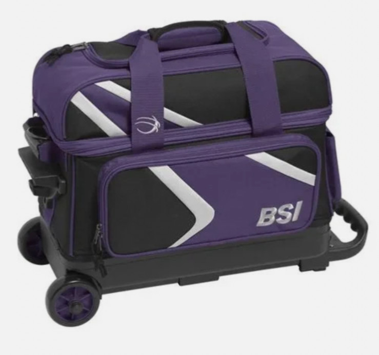 BSI Dash 2 Ball Double Roller Purple Bowling Bag