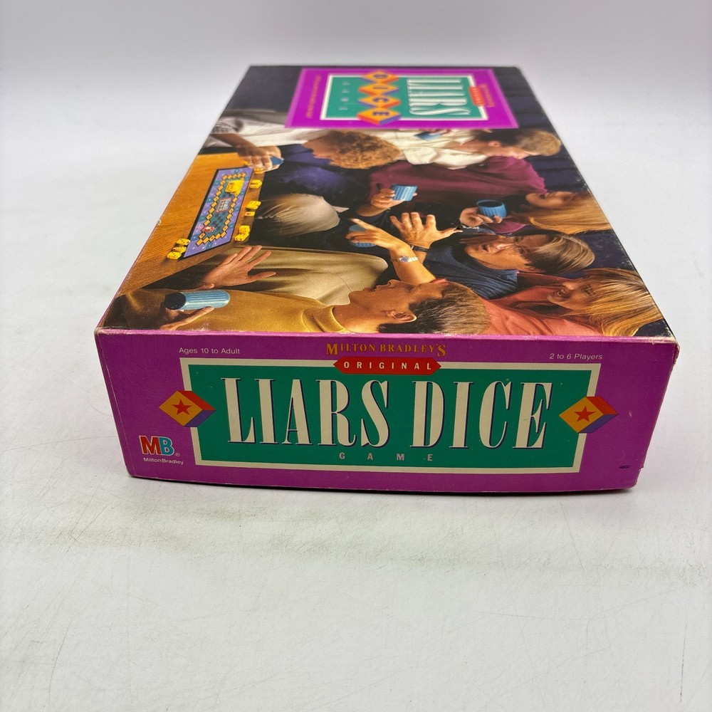 VINTAGE Original Liars Dice COMPLETE Milton Bradley 1987 Cups Classic Liar's