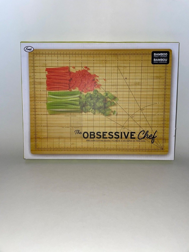 The Obsessive Chef Bamboo Precision Cutting Board NIB
