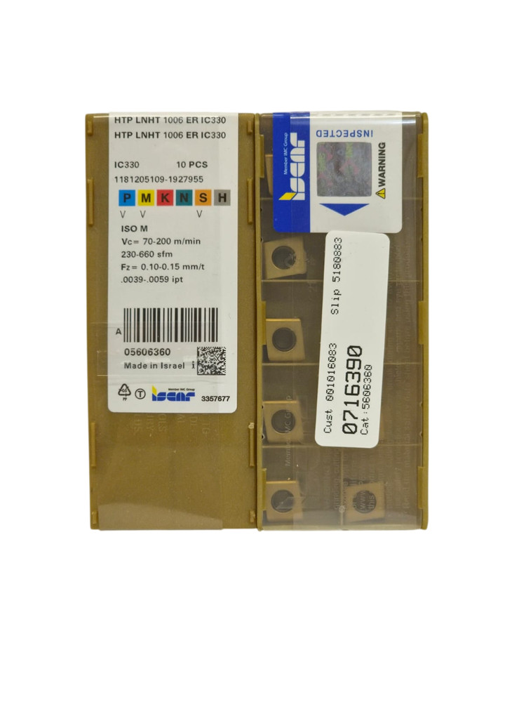 Iscar HTP LNHT1006ER IC330 Carbide Milling Insert 10 PCS