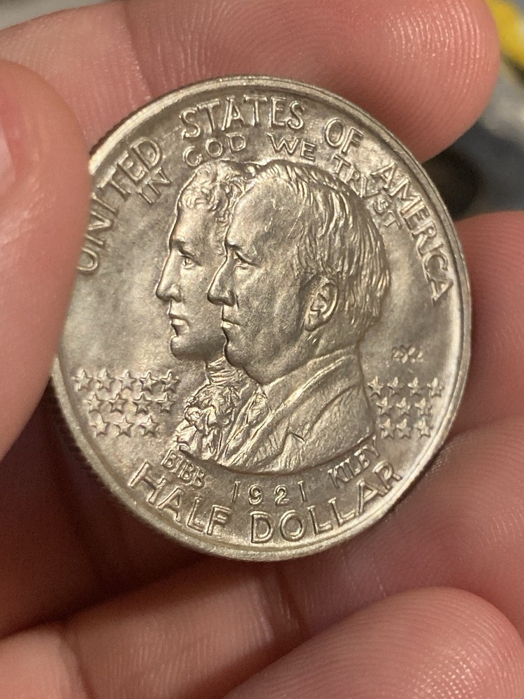 1921 2x2 Alabama Commemorative Half Dollar Uncirculated