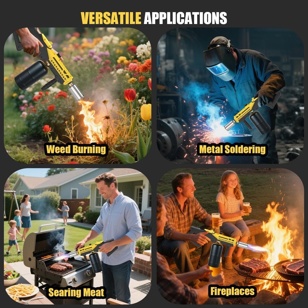 Durable Propane Torch for Precision Cooking, DIY Projects